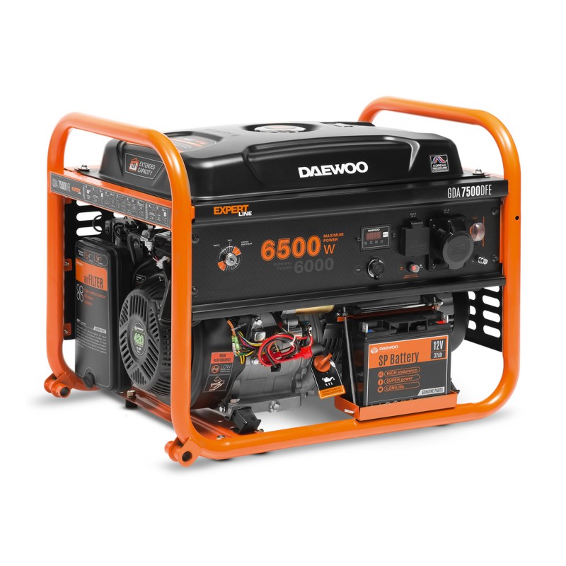 gardening tools - Power generator Daewoo GDA 7500DFE