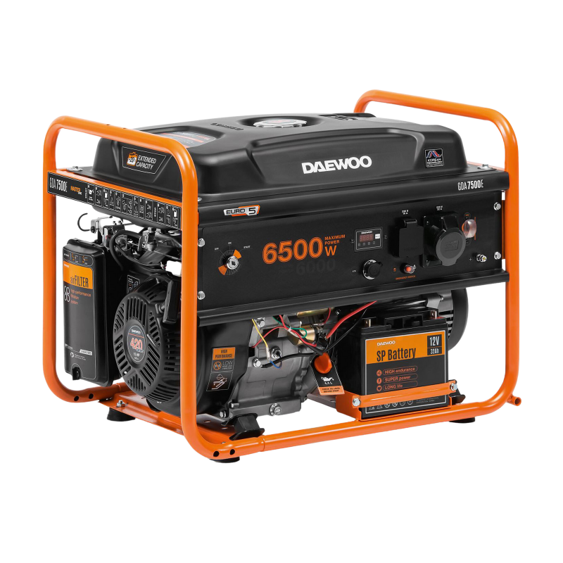 narzędzia ogrodnicze - Agregat prądotwórczy Daewoo GDA 7500E