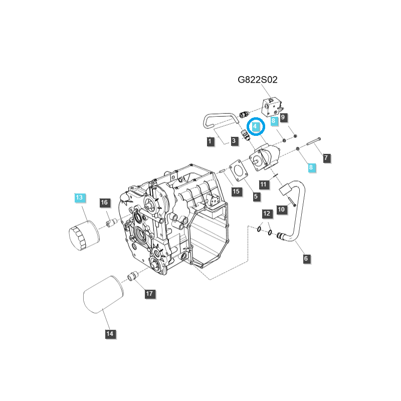 hydraulická čerpadla - Hydraulické čerpadlo 12CC (HST) / TRG823 / Ls Traktor 40241816