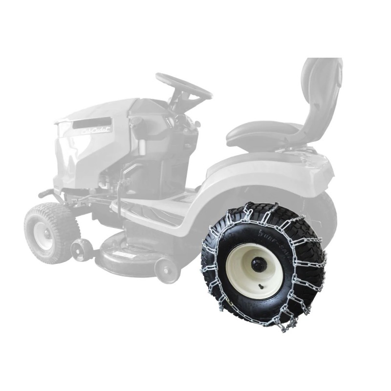 tracteurs tondeuses à gazon - Chaînes pour tracteurs tondeuses avec roues 23 x 10,5 x 12 Cub Cadet, AL-KO, Stiga et autres
