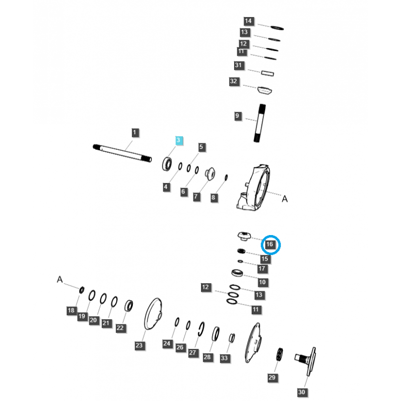 zębatki - Front axle final drive sprocket / 14T / TRG400 / Ls Tractor 40332934