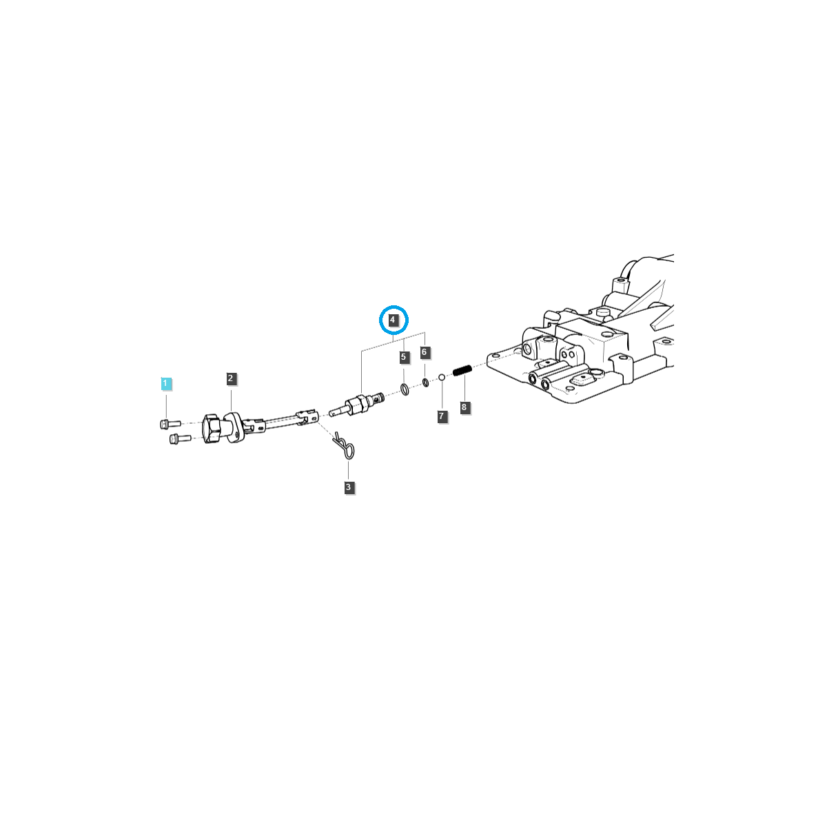 Sling Drop-Steuerventil / G826 / Ls-Traktor 40008115