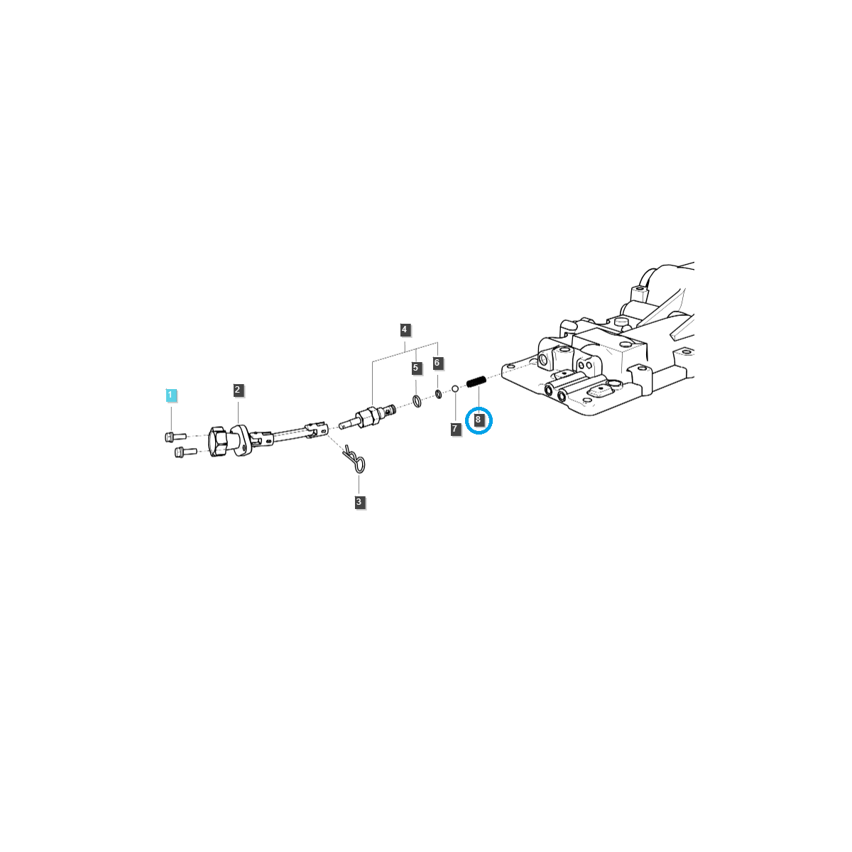 Ventilfeder zur Einstellung der Federung / TRG826 / Ls-Traktor 40012356