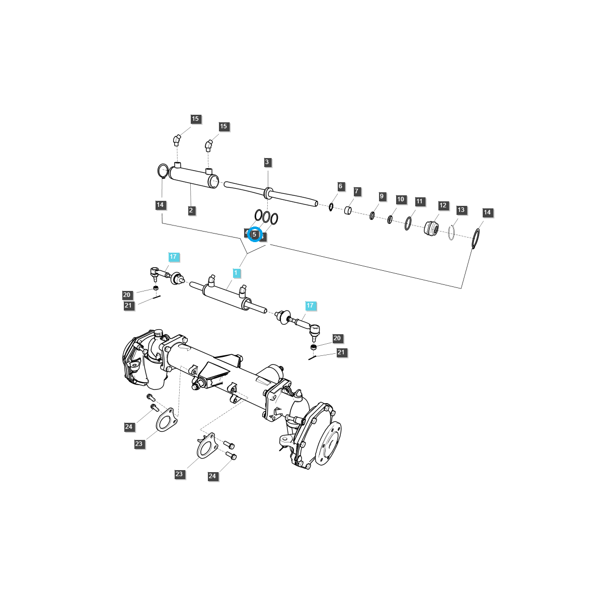 Junta tórica 33,70 x 3,5 mm / LS XJ25 / LS MT1.25 / S801034010 / Ls Tractor 40116556