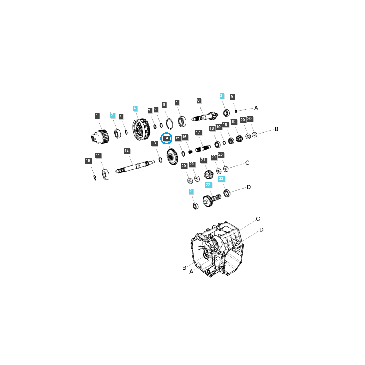 Reťazové koleso 35T / PTO/PTO - Traktor TRG287 / Ls 40196988