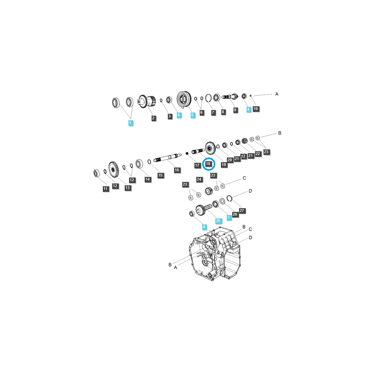 Hriadeľ PTO/PTO / TRG287 / Ls Traktor 40196993