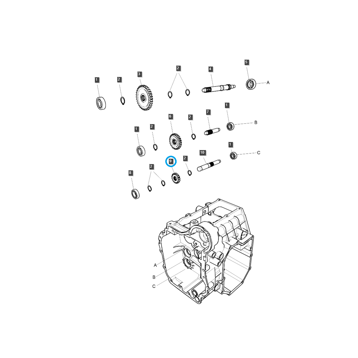 Reťazové koleso 17T / PTO / PTO / TRG287 / Ls Traktor 40197113