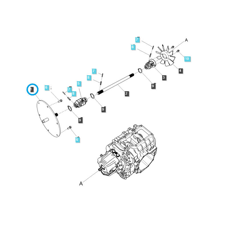 zębatki - Shaft Flywheel / TRG281 / Ls Tractor 40201562