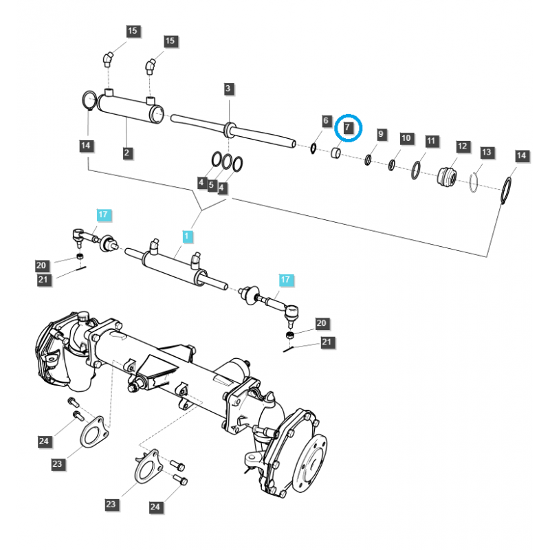 buchsen - Distanzhülse / TRG000 / LS Traktor / Nr. 40249474