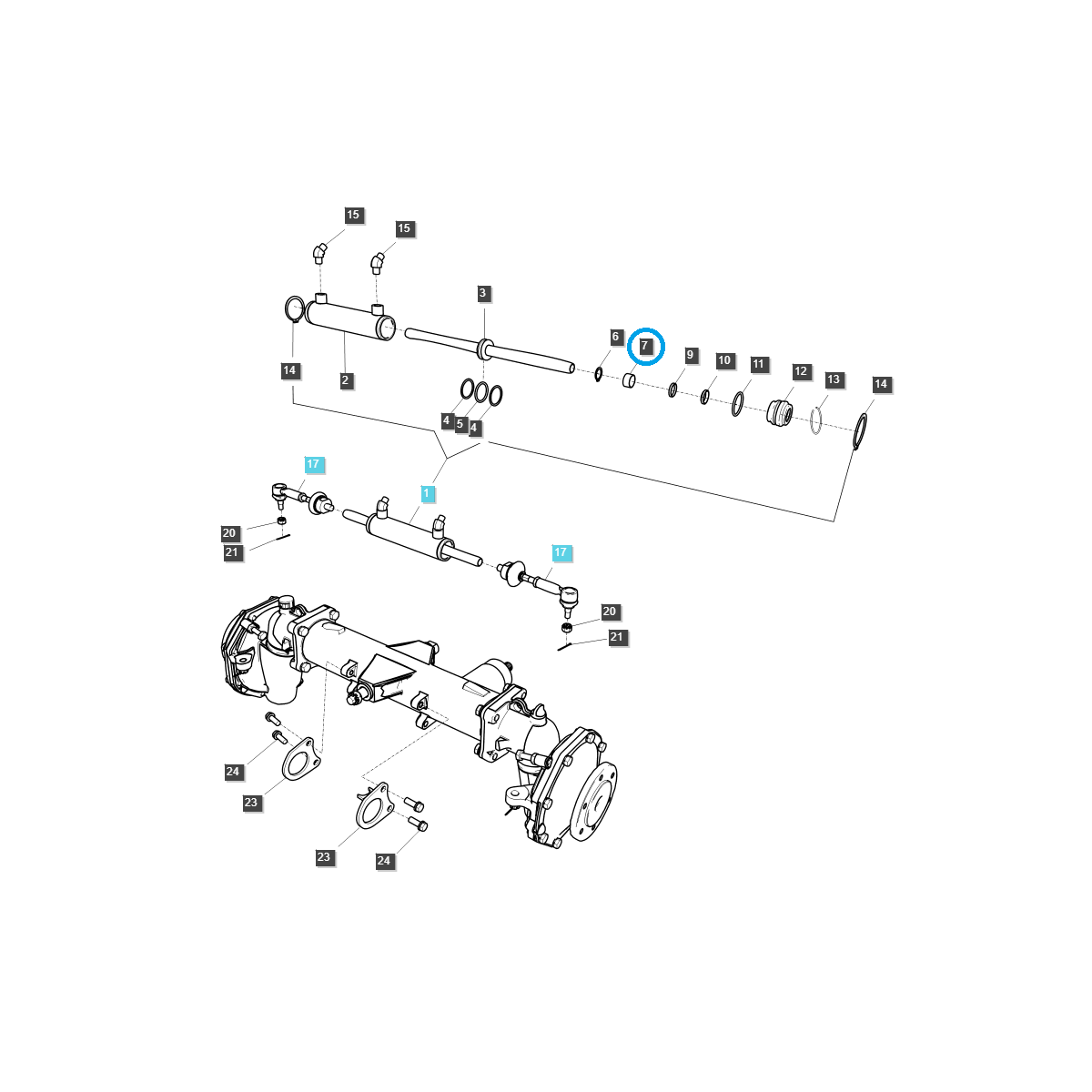 Distanzstück / TRG000 / Ls Traktor 40249474