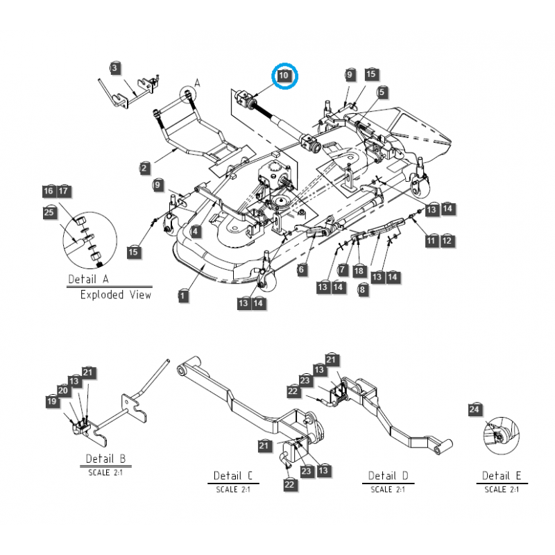others maintenance mowers - Mower drive shaft / Cardan shaft / LS Tractor 40378751