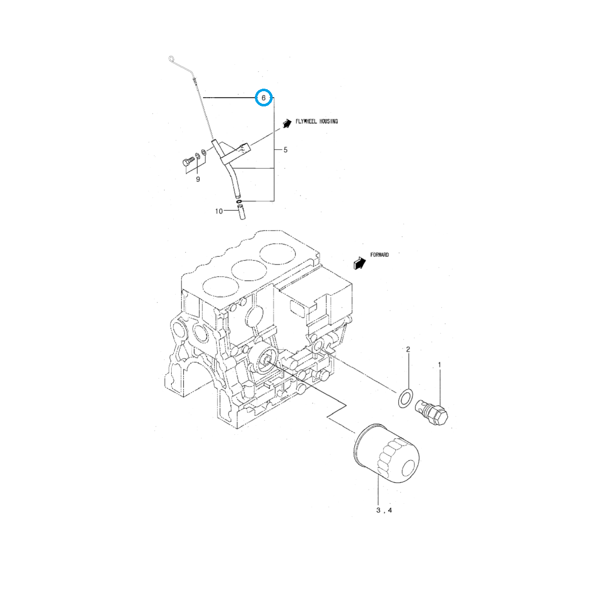 Indicateur de niveau d'huile / LS XJ25 / EGQ140 / 40448364 / 40217232/ 40225020