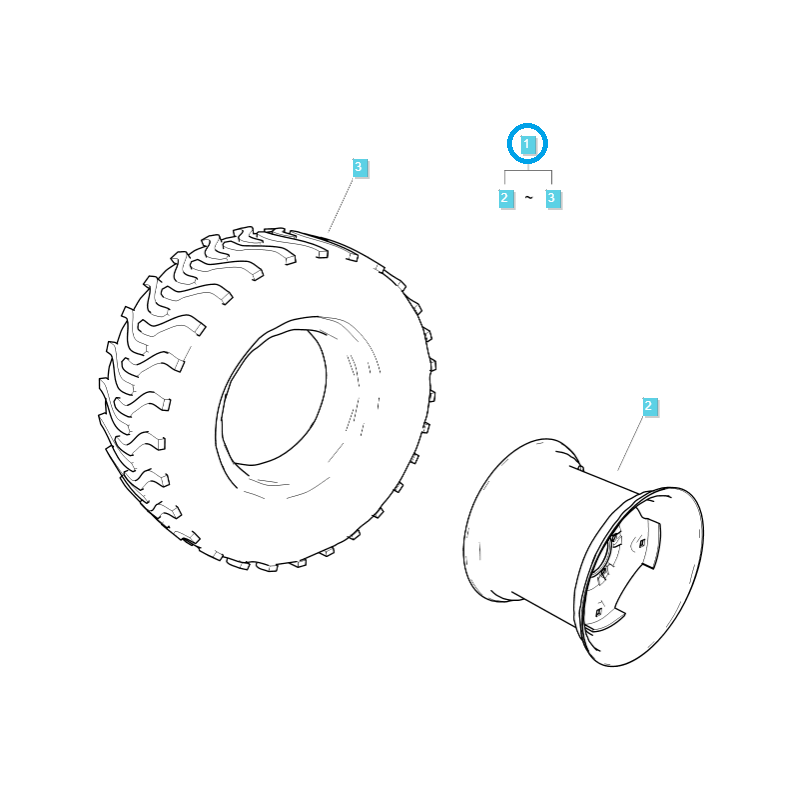 koła komplet felgaopona - Turfové koleso 12x12(4PR) / G490 / Ls Traktor / 40449850 / 40390129 / 40339477