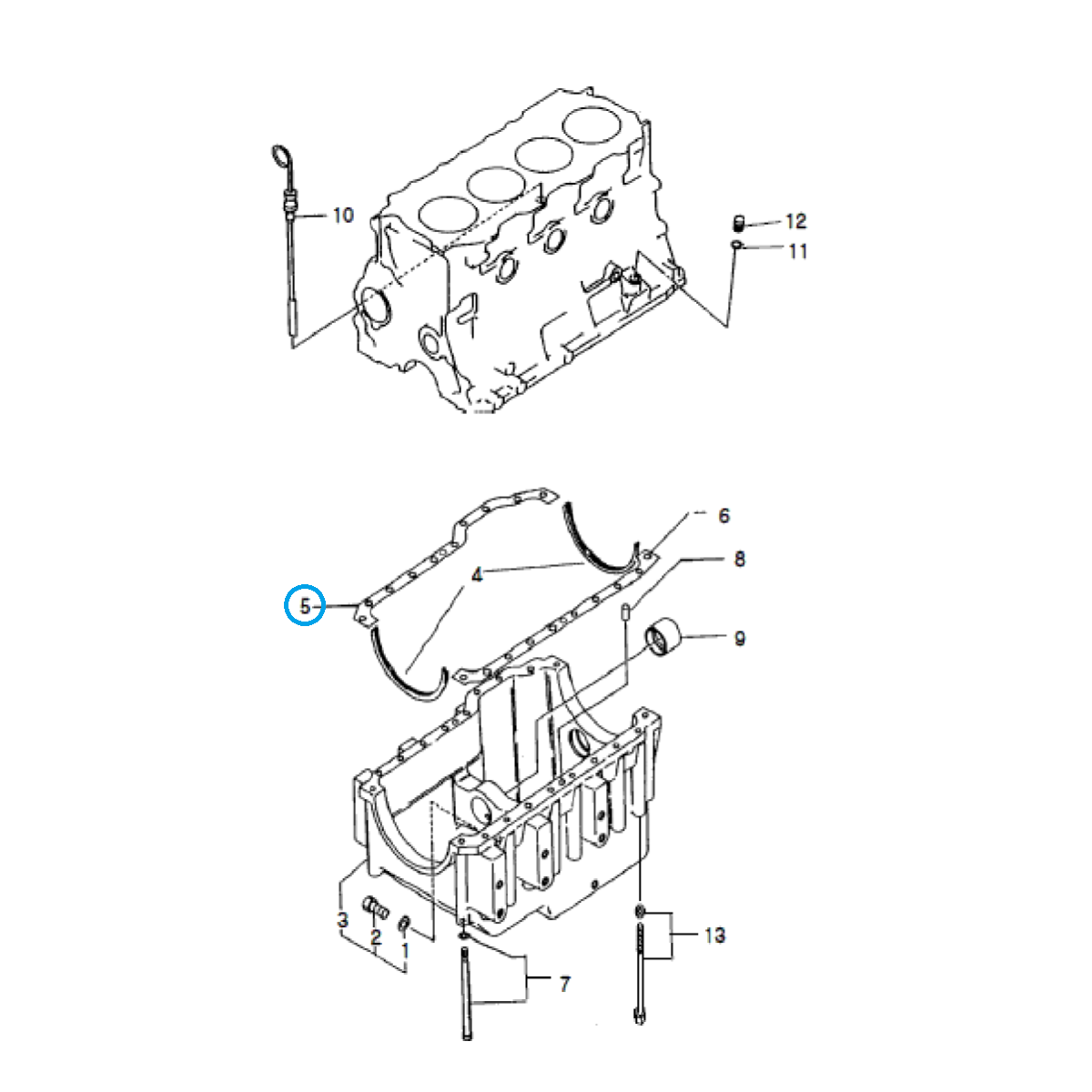 Joint de carter d'huile / LS R 41 / LS U 43 / LS U 50 / LS U 60 / EGQ145 / Ls Tractor 40006842