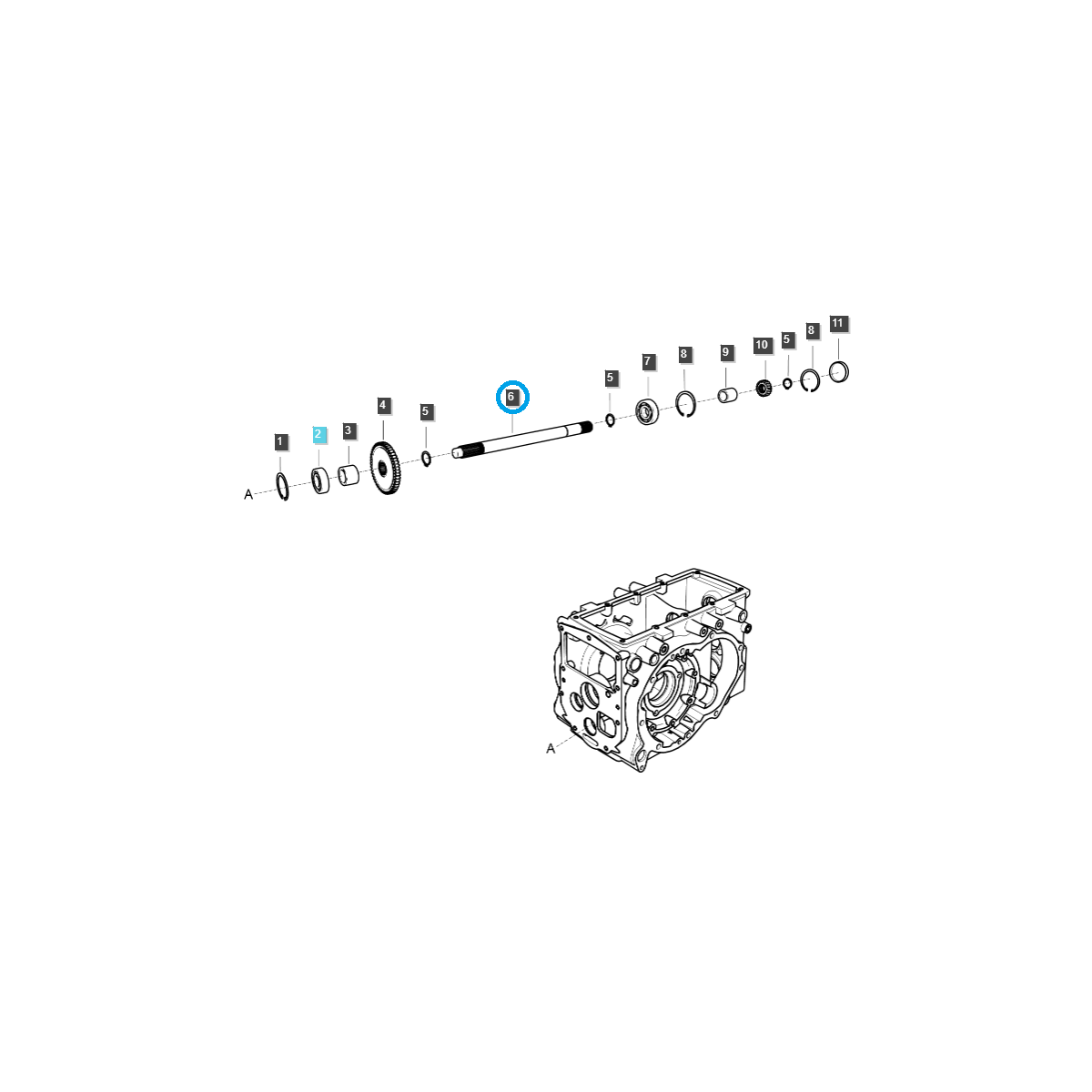 Zapfwelle/Zapfwelle (Mitte)/ TRG287 / Ls Traktor 40009090