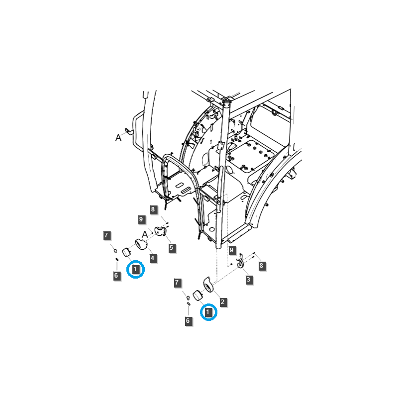lámparas - Intermitente delantero/TRG760/LS Tractor/no 40188759