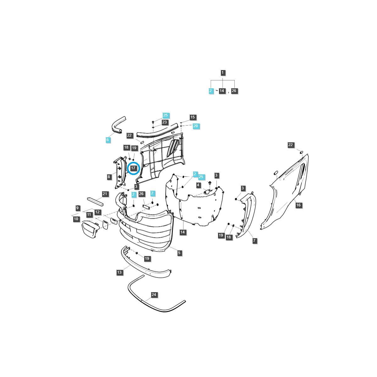 Factice / capot moteur droit / TRG830 / LS Tractor / no.