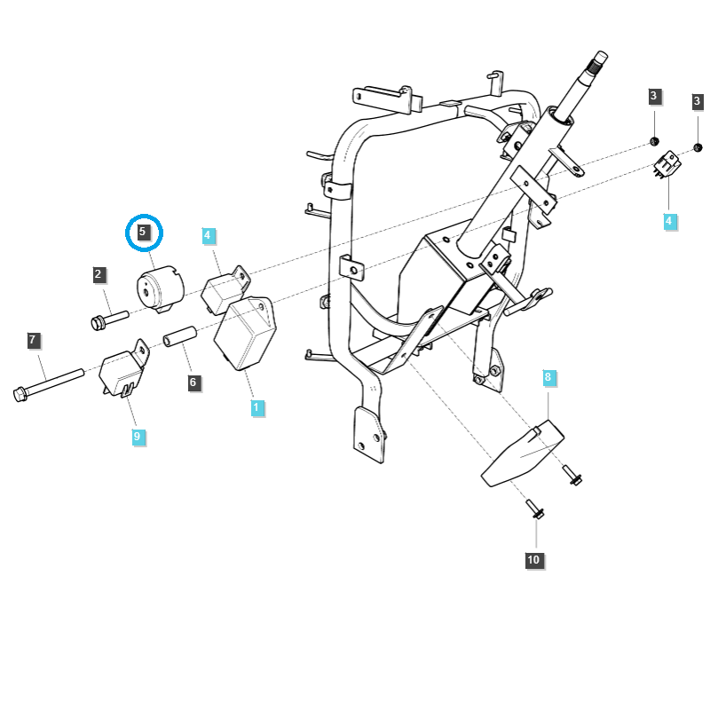 pozostale uklad elektryczny  - Brzęczyk alarmu / TRG750 / LS Tractor / nr 40229786