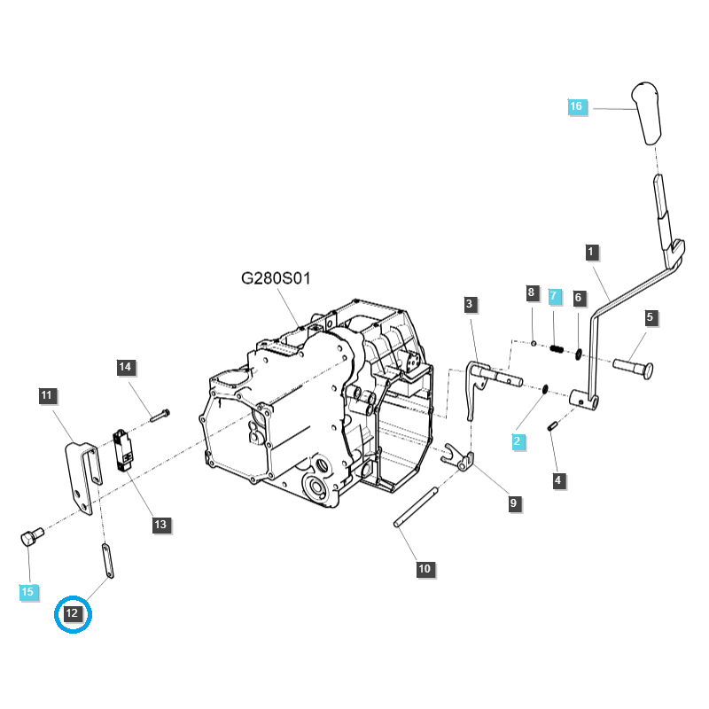 el restante - Placa de sensor de proximidad / LS XJ25 / TRG670 / LS Tractor / n.º 40268748