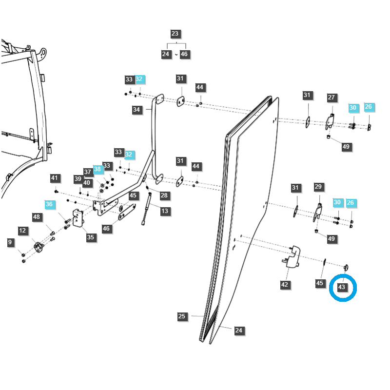 atrapy - Tapa de ventana / TRG863 / Tractor LS / n.º 40415027