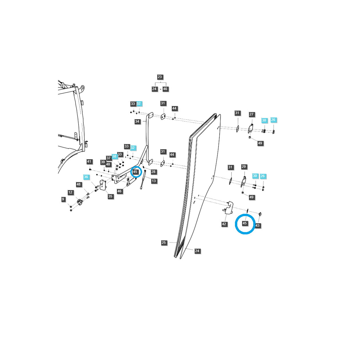 Lave-verres / TRG863 / Tracteur LS / n° 40415029