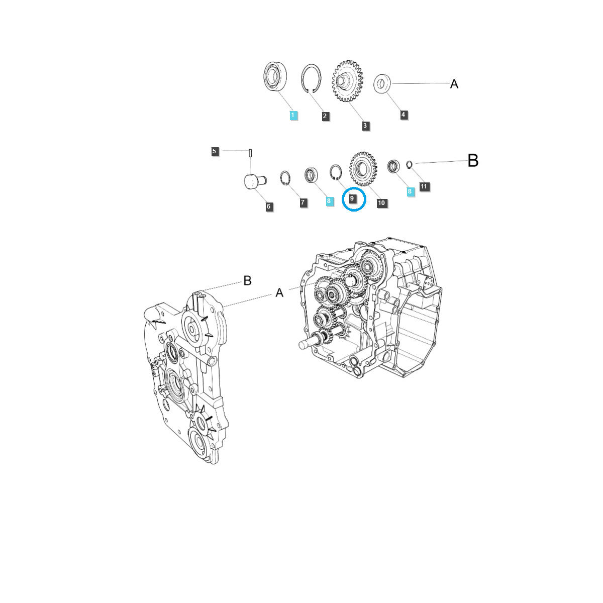 Anneau Seger / S811035001 / Tracteur Ls 40122991