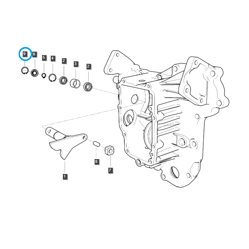 o rings - Seeger ring / S811030001 / LS Tractor / no. 40198537