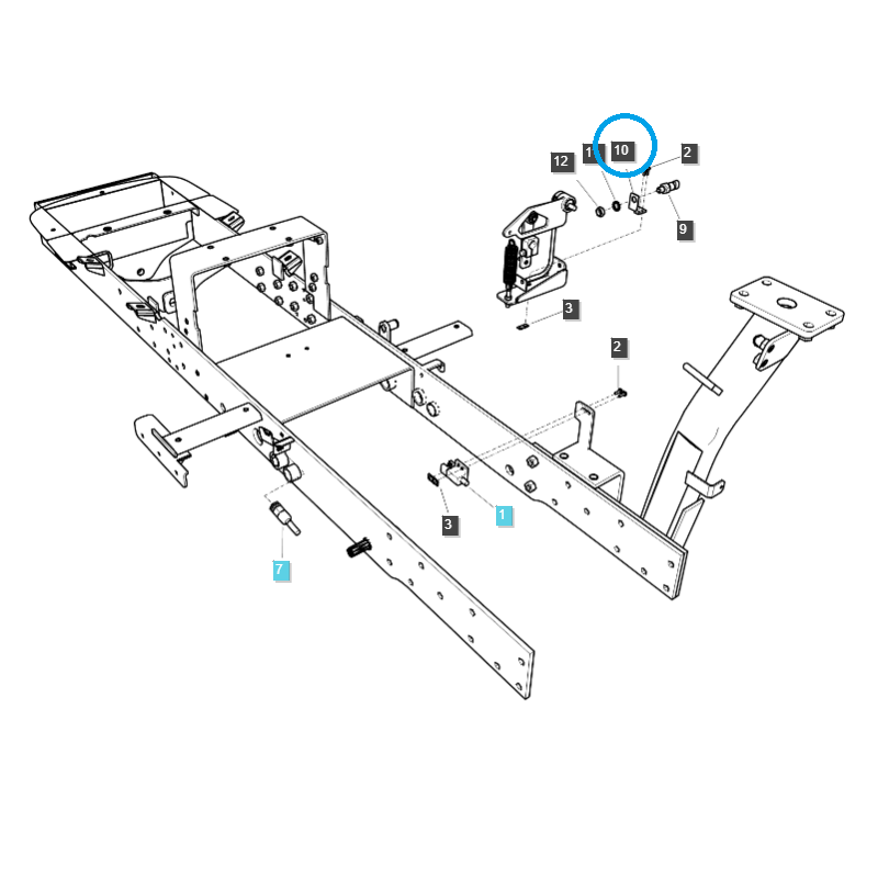 atrapy - Neutrálny držiak snímača / držiak / TRG750 / LS traktor / č. 40387371