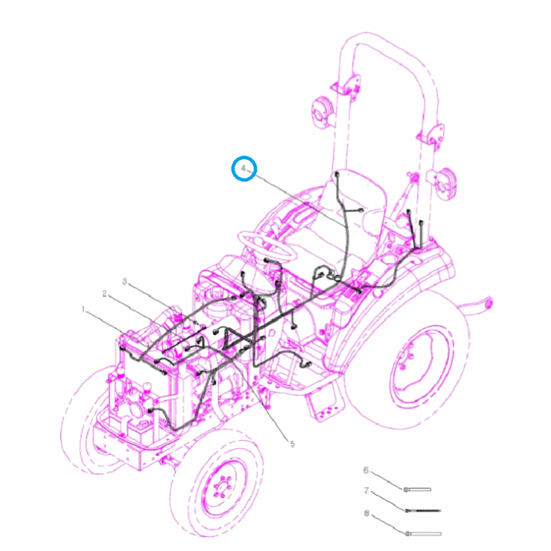 Gasdruckfeder 480mm 200N Heckscheibe - Quality Tractor Parts LTD.
