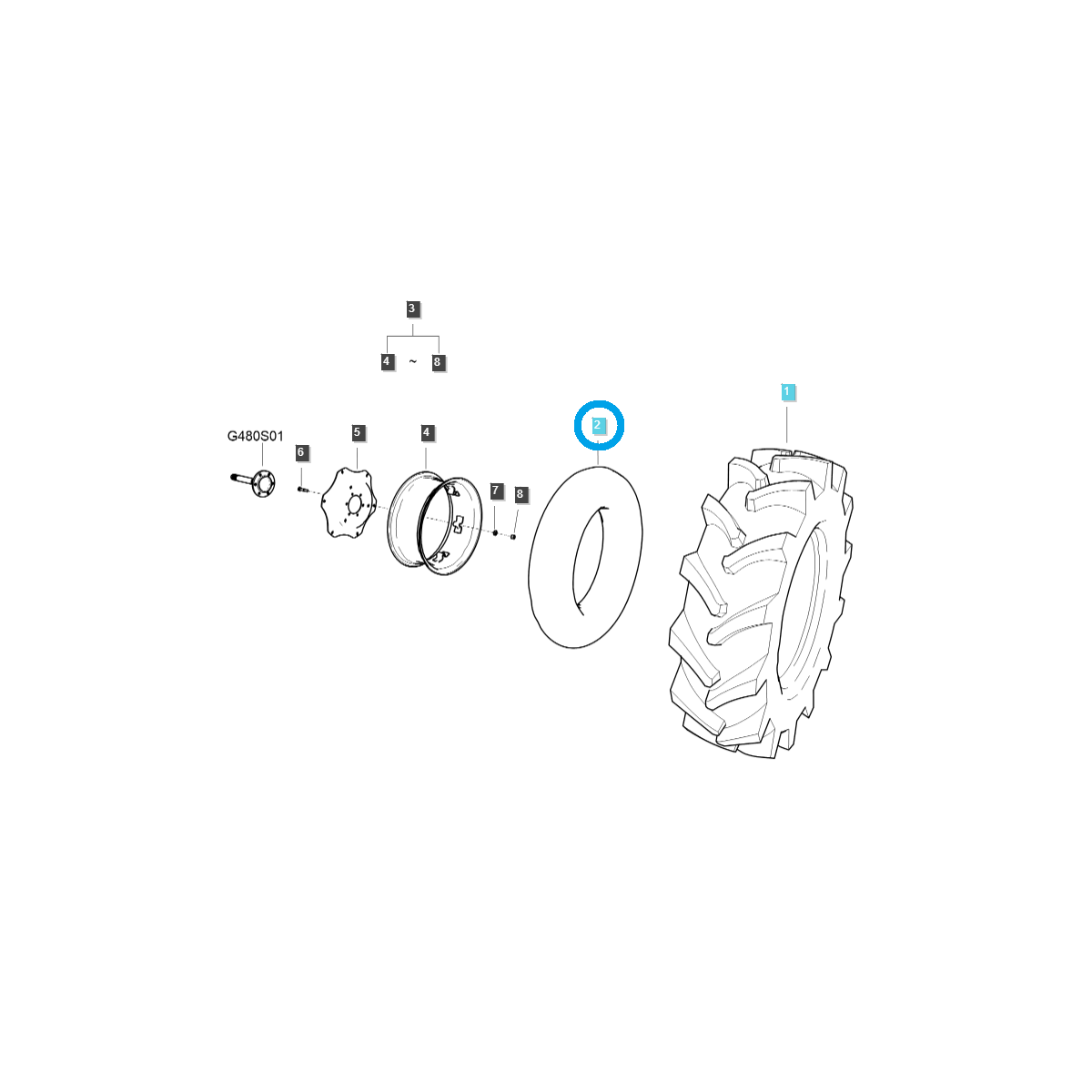 Trubka 12,4-24 / TRG490 / Ls Traktor 40007754