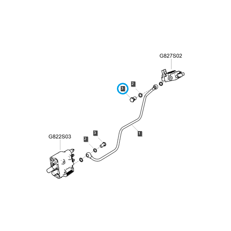 tornillos - Tornillo de presión/desbordamiento / TRG823 / Tractor LS / N.° 40010250