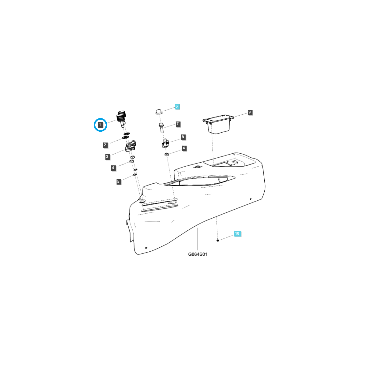 Hebehebelsperre / LS MT3.35 / LS MT3.40 / LS MT3.50 / LS MT3.60 / TRG825 / 40196688