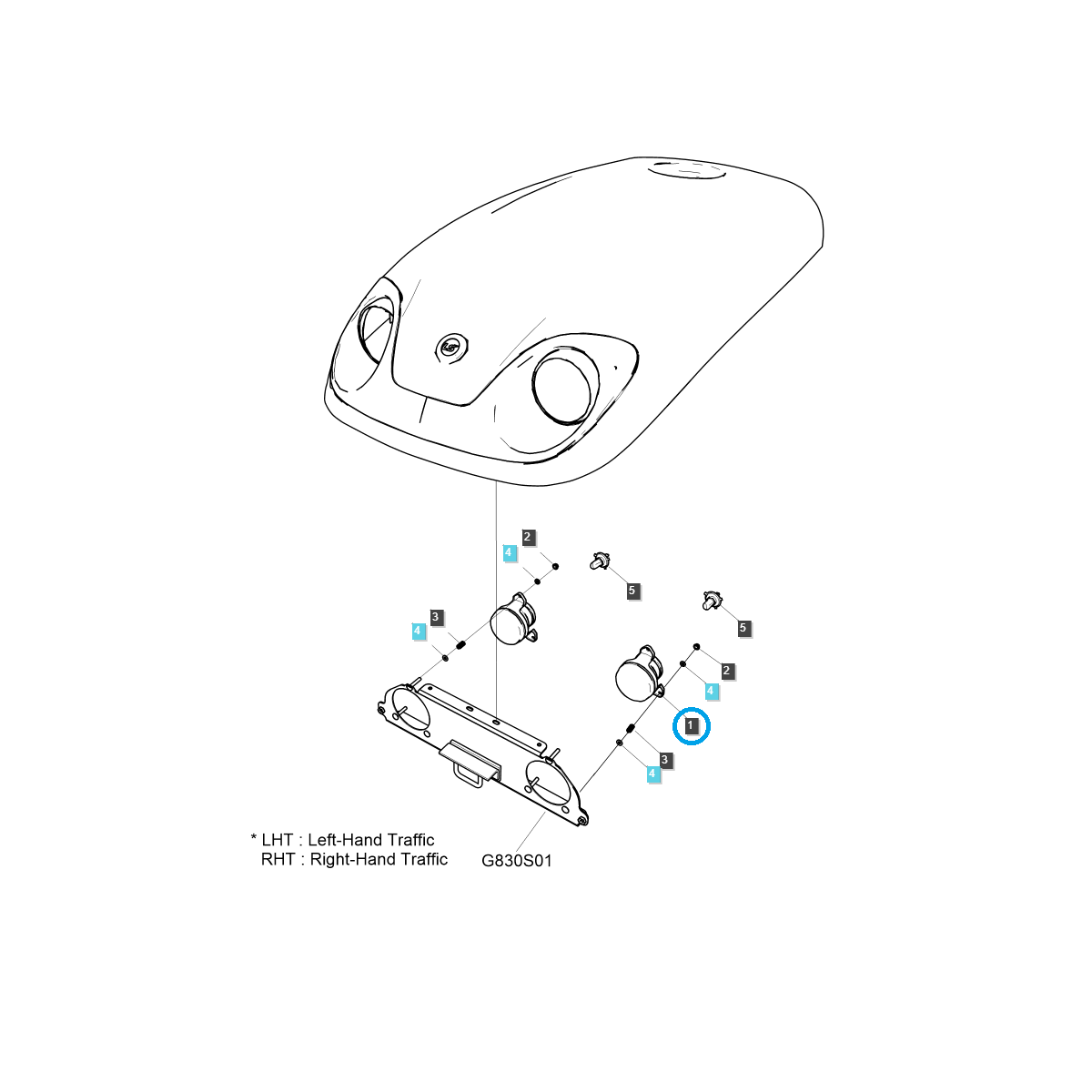 Headlamp (LHT) / TRG760 / LS Tractor 40234211