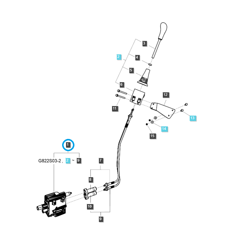 hydraulic distributors - Hydraulic distributor complete / LS MT3.35 / LS MT3.40 / LS MT3.50 / LS MT3.60 / TRG822 / no. 40324558