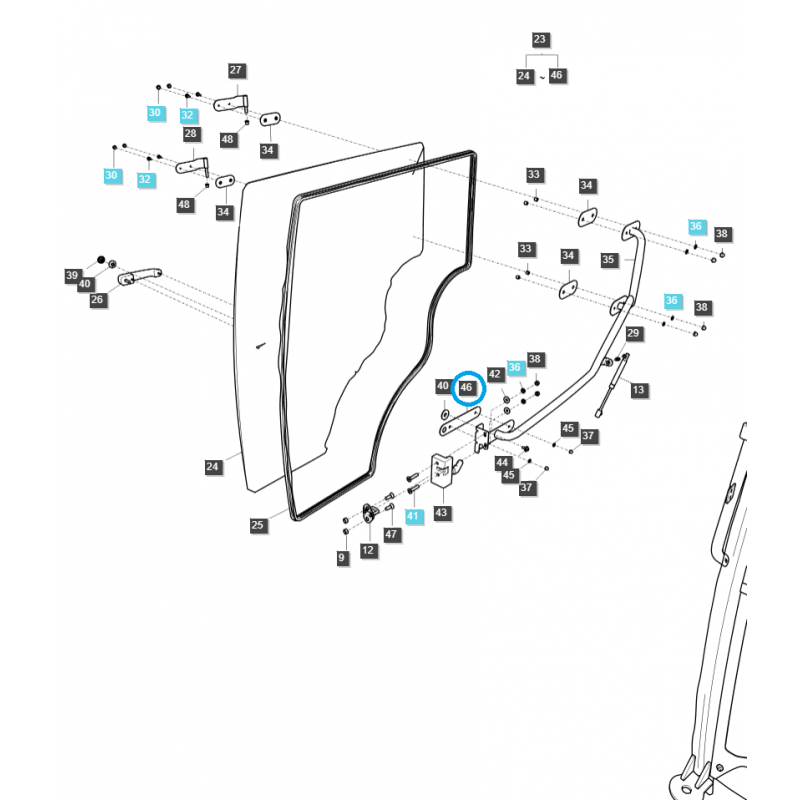 pads - Glass washer / LS MT1.25 / TRG862 / no. 40415021