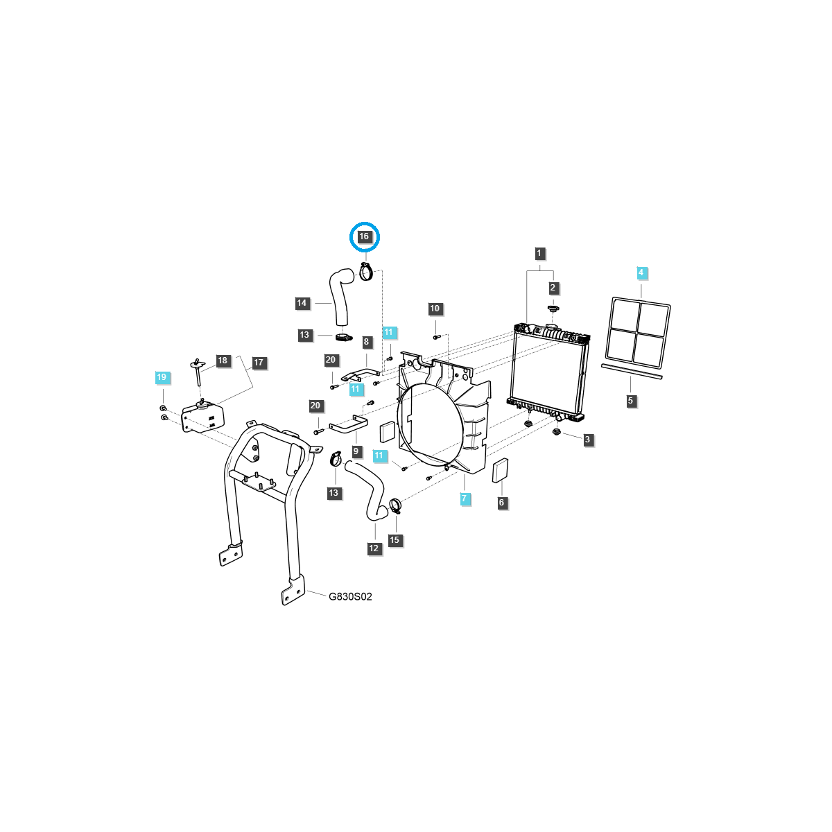 Svorka / LS MT1.25 / LS XJ25 / TRG970 / č. 40323326