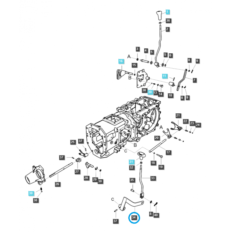 fuel tanks - 4WD Lever Linkage / TRG293 / LS Tractor / No. 40032427