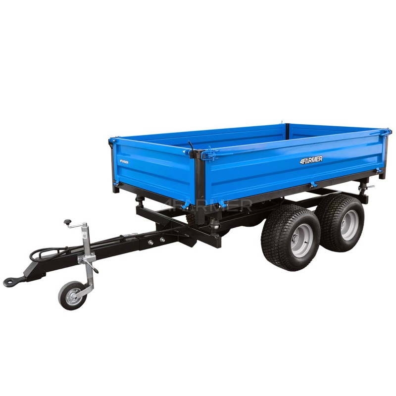 trailers - Two-axle agricultural trailer 2.5T with a 4FARMER tipper
