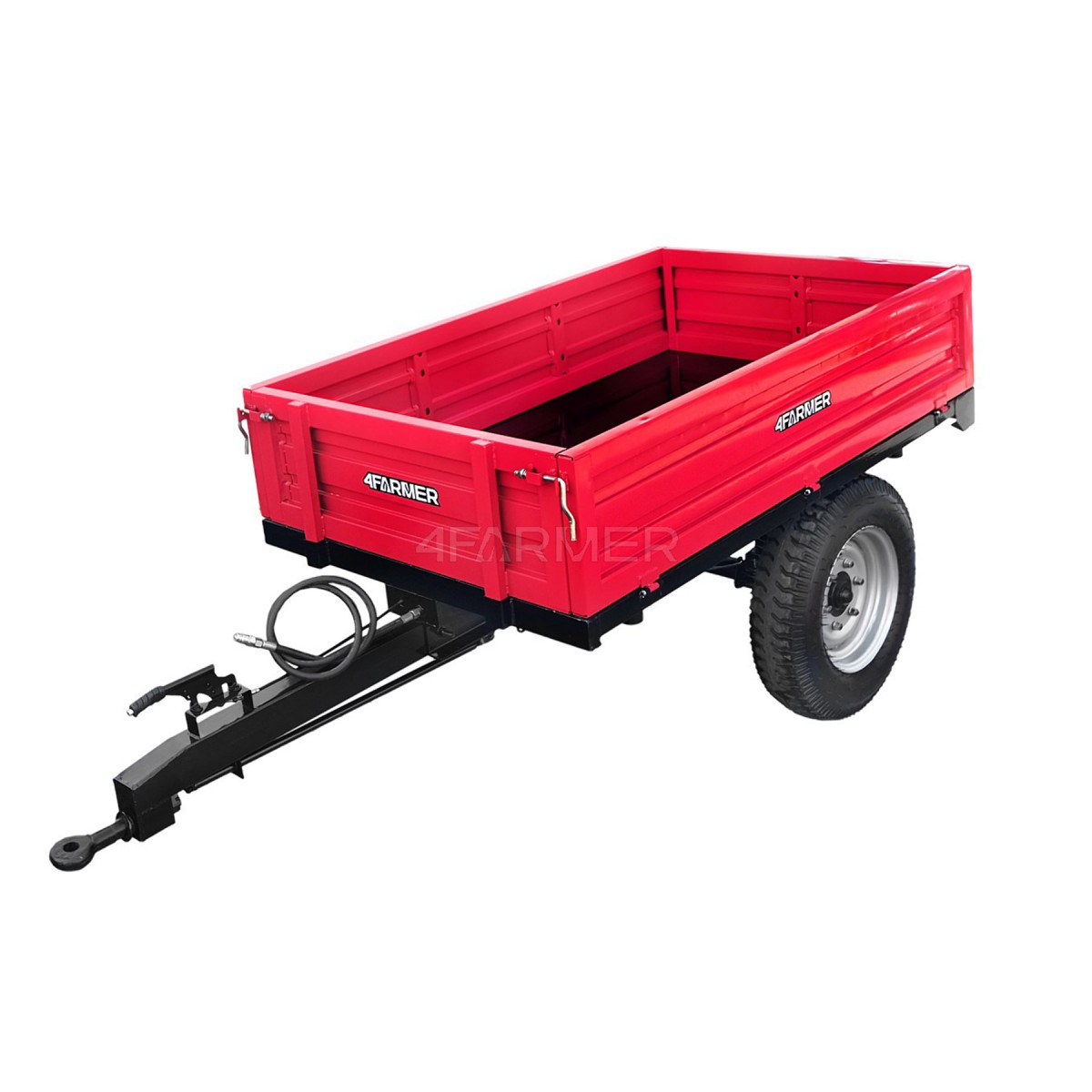 Single-axle agricultural trailer 1.5T with a 4FARMER tipper