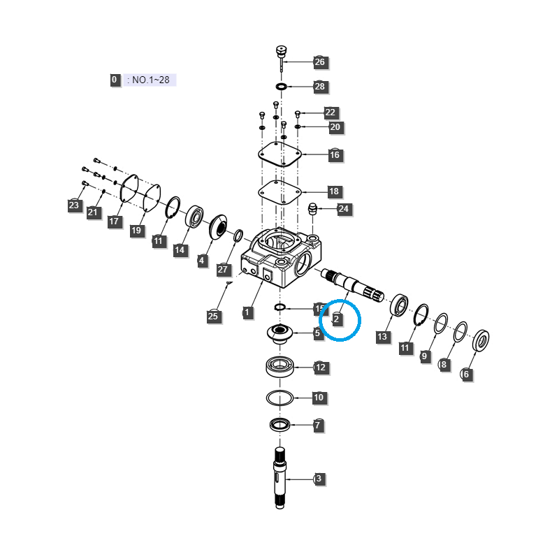 others maintenance mowers - Mower / Ls Tractor gear input shaft 40428043