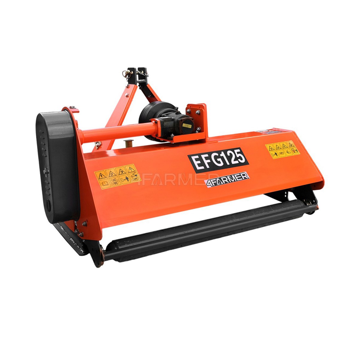 Flail mower EFG 125 Standard (orange) 4FARMER