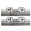 Cost of delivery: Kubota GL40 stickers
