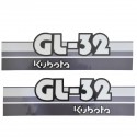 Cost of delivery: Kubota GL32 stickers