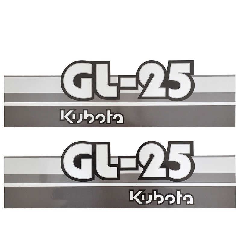 pièces pour kubota - Autocollants Kubota GL25