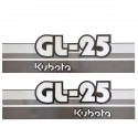 Cost of delivery: Kubota GL25 stickers