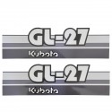 Cost of delivery: Autocollants Kubota GL27