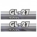 Cost of delivery: Kubota GL27 stickers