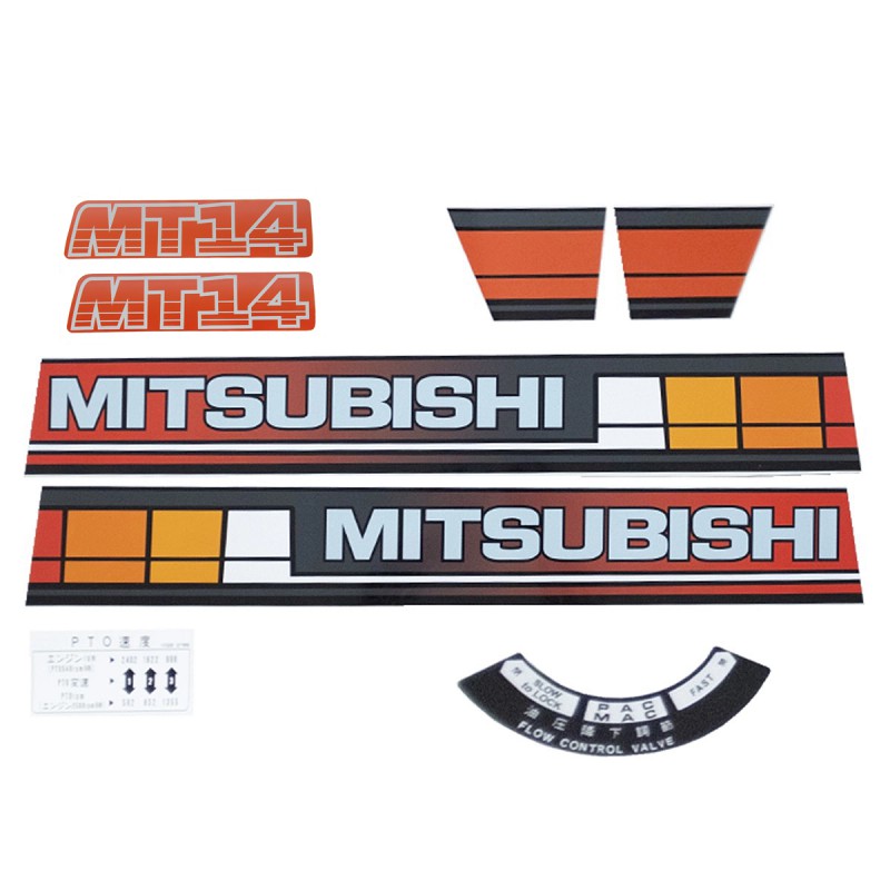 diely pre mitsubishi - Nálepky Mitsubishi MT14