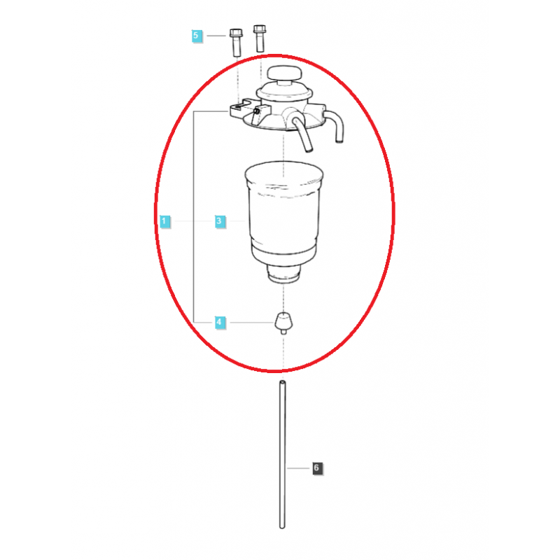 filtry paliwa - Główny filtr paliwa / EGQ125 / LS Tractor nr 40369210