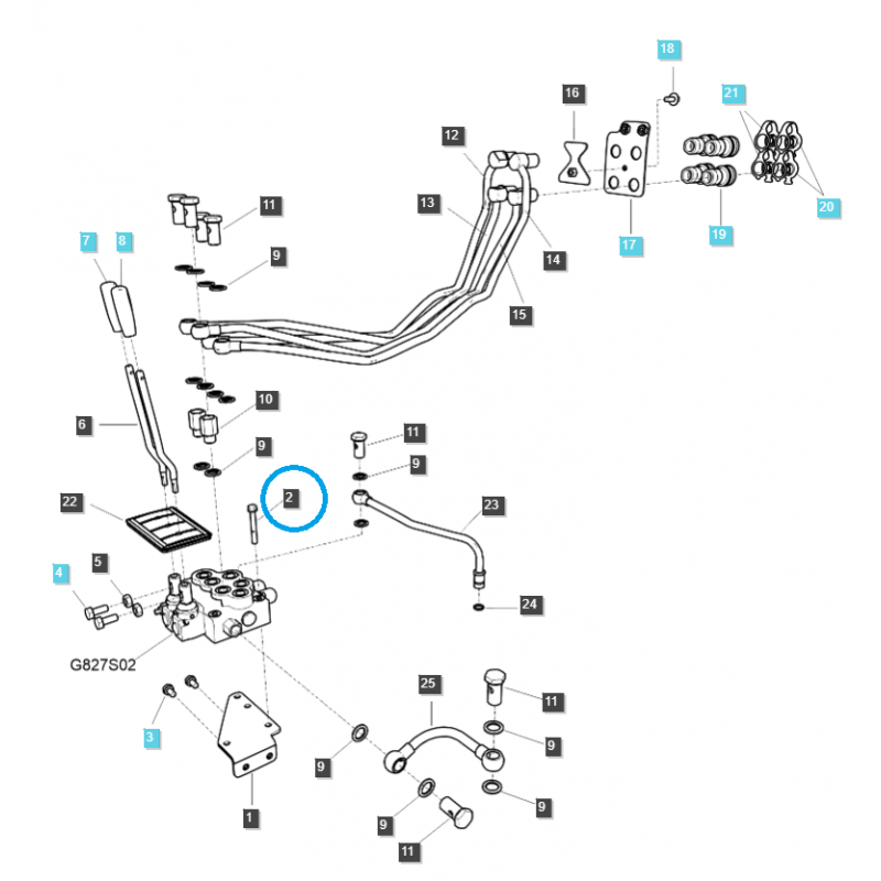 schrauben - Bolzen / M8 x 1,25 x 60 / LS Traktor / Nr. 40028930